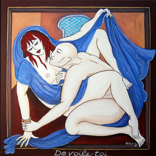 Dévoile toi
100X100 acrylique/toile