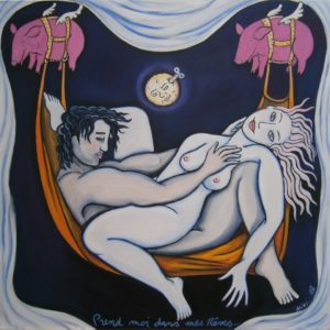 prend moi dans tes rêves
100x100cm acrylique sur toile